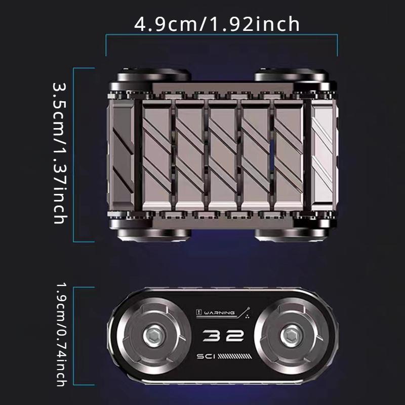 1pc Cool Tank Fidget Roller Autism ADHD Metal EDC Fidget Toys Office Desk Toys Anxiety Stress Relief Toys Adult Gift