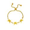 Gold Butterfly Crystal Adjustable Bracelet – Delicate Romantic Jewelry, Graceful Transformation Gift for Women
