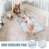 Cat Cooling Mat Pet Cooling Pad Bed Ice Sleeping Mat With Pillow For Indoor Outdoor Crate Cage Kennel Car Bedroom Post-Exercise