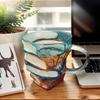 New Painted Book Mug Novelty Mugs Unique Handmade Coffee Mug Colorful Resin Books Stack Coffee Cup Home Drinkware Ornament Gifts
