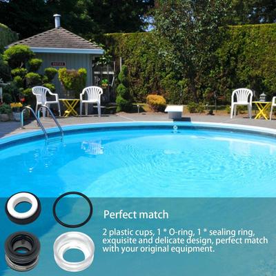 Spa Pump Shaft Seal Set Of 4 Pool Spa Shaft Seal Replacement Heavy Duty PVC Hot Tub Water Pump Replace Parts For Garden