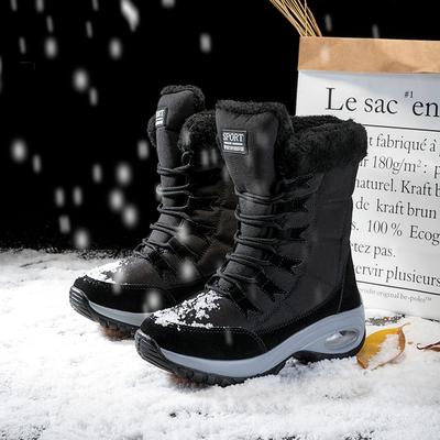 Bottes d'hiver Femmes Antidérapantes Imperméables Bottes de Neige Bottines Cheville Plateforme Chaussures d'Hiver avec Fourrure Épaisse Bottes Cuisardes Botas Mujer