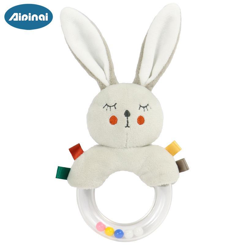 

Мягкая игрушка-колокольчик с ручным заводом для детей 0-1 года Nordic style rabbit hand bell