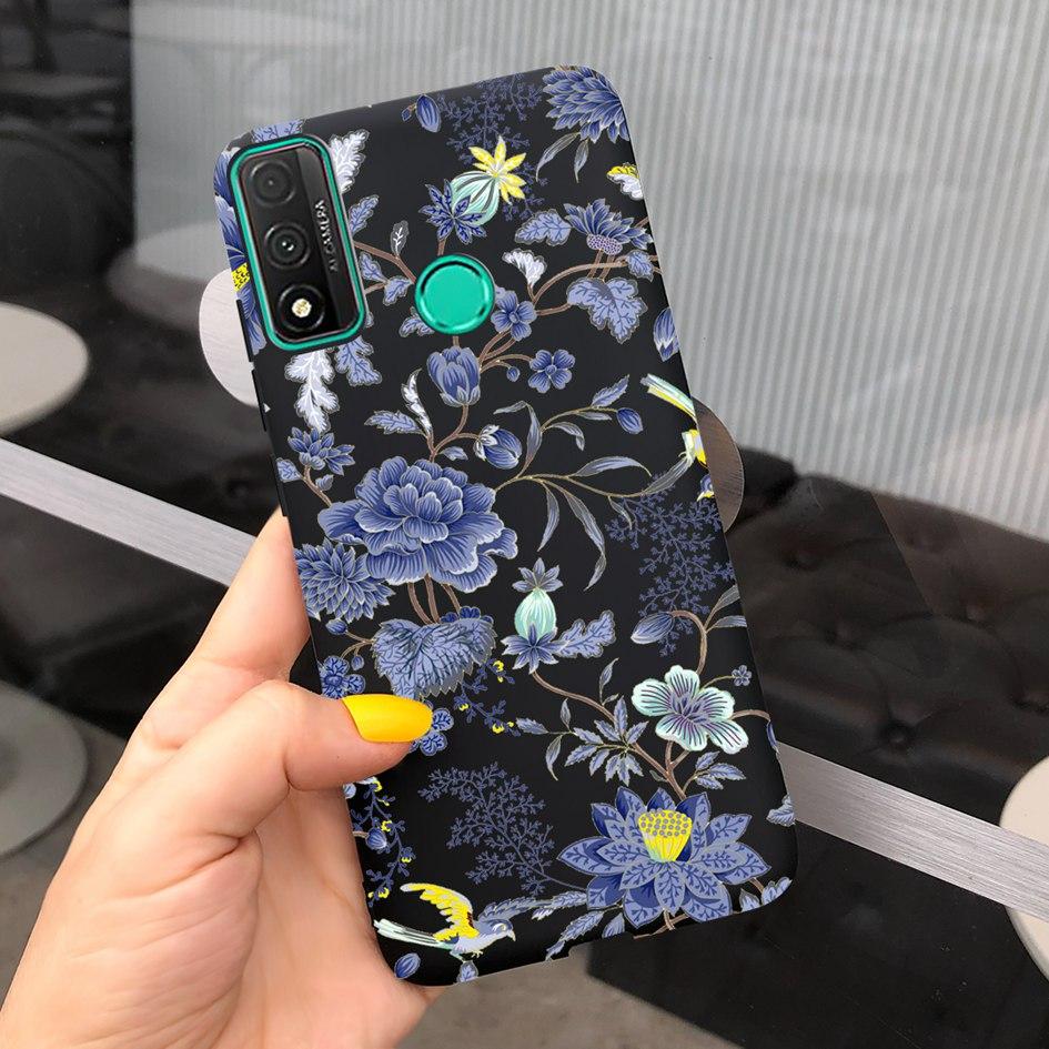 For Funda Huawei P Smart 2020 Case Coque Popular Lavender Flower Phone Case For Huawei P Smart 2020 6.21" Soft Shockproof Bumper