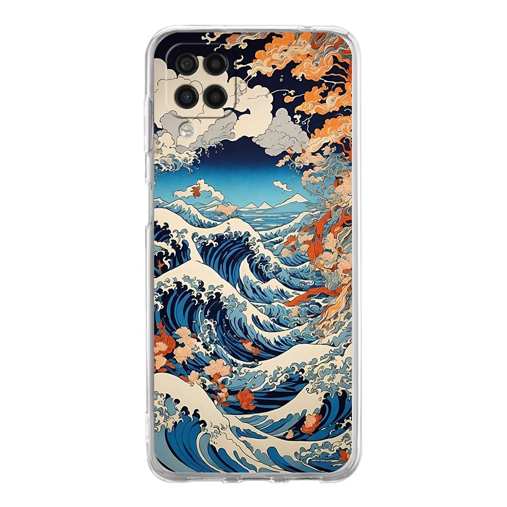 Phone Case For Samsung A13 A33 A35 A55 A73 A53 A23 A51 A71 A21S A12 A31 A41 A05s A03S A15 A25 A32 5G Cover Japanese Landscape