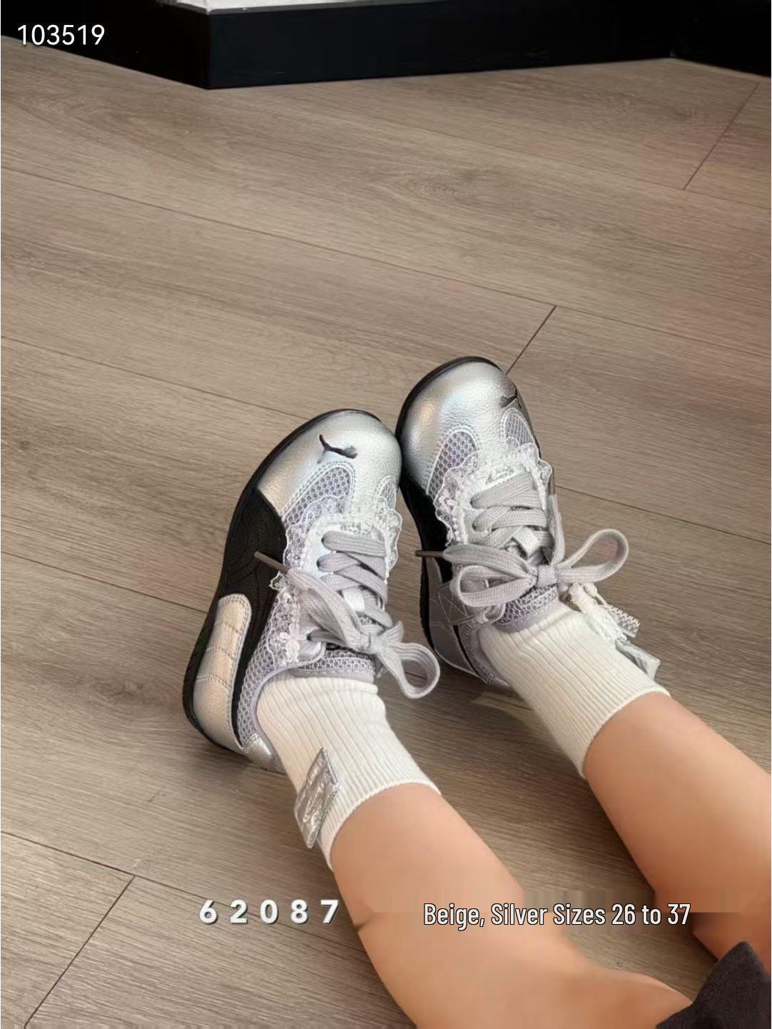 2026 Spring Girls  Fashion Racing and Casual Retro Sports Shoes 30
