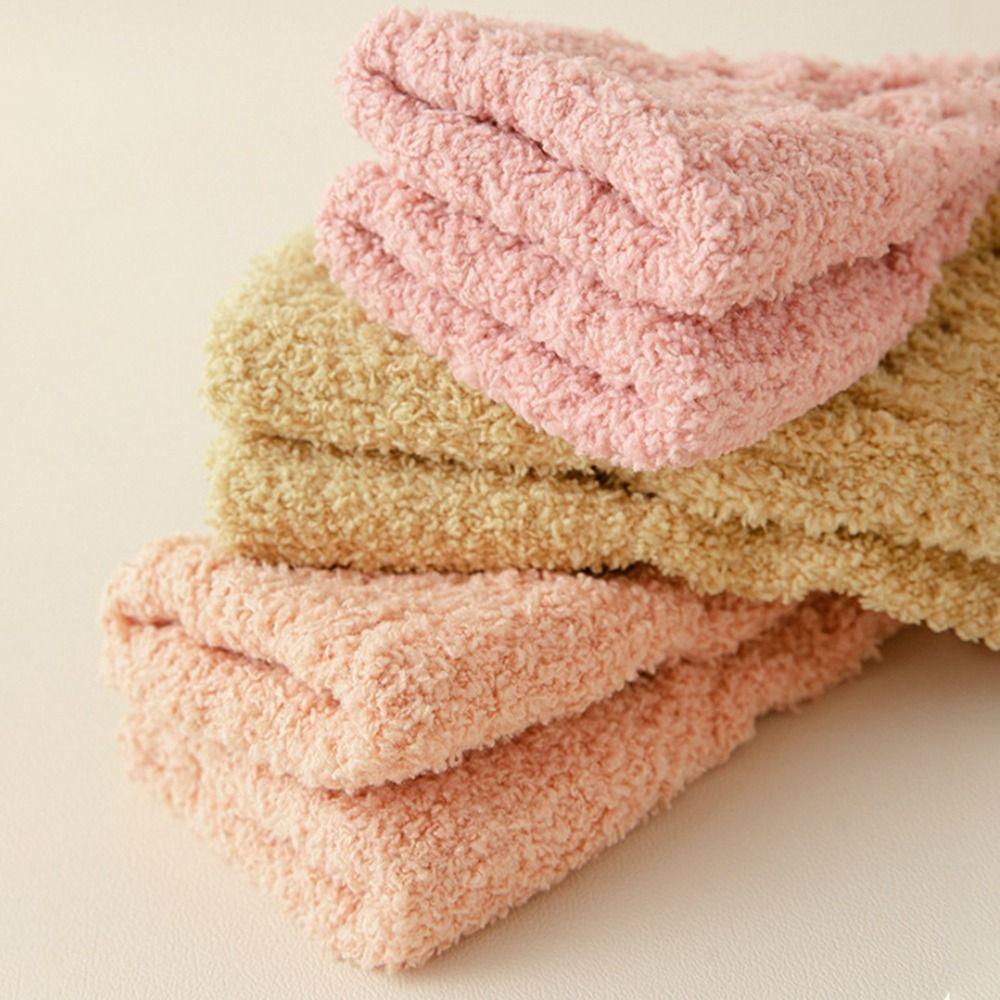 Socks Thickened Sleeping Socks Middle Tube Socks Coral Velvet Socks Women Hosiery Floor Socks