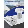 Stainless Steel 316 Deck Filler GAS DIESEL FUEL WASTE WATER 38mm 50mm Mirror Polish Marine Boat Hardware Deck Filler Cap