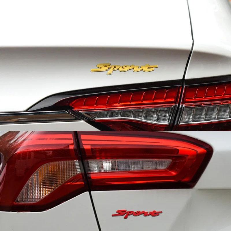 3D SPORT Logo Sticker Tail Bumper Badge Auto Rear Trunk Nameplate Decal Emblem Accessories