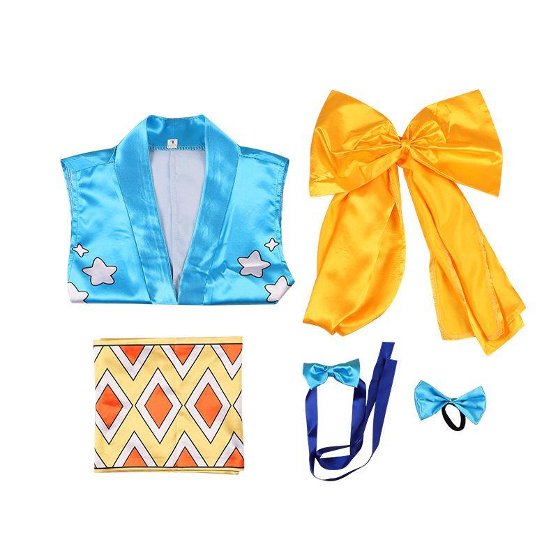 

Аниме Ван Пис Нами Косплей Костюм Безрукавное Платье с Разрезом Хэллоуин Женский Костюм NamiCOS,3XL