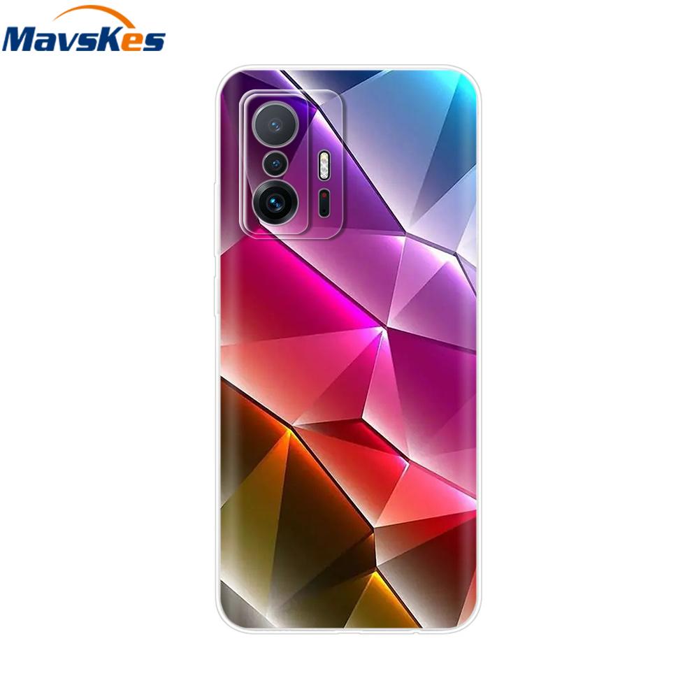 For Xiaomi 11T Pro Case For Xiaomi 11T Cover Transparent Silicone Cute Back Cover Cases Soft Bumper for Xiaomi 11t 5g T11 Capa
