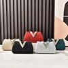 Diamond Silver Shoulder Bags for Women Wedding Inspired Designer Handbags 2026 Luxury Quality V Hasp Rhinestone Crossbody Bags