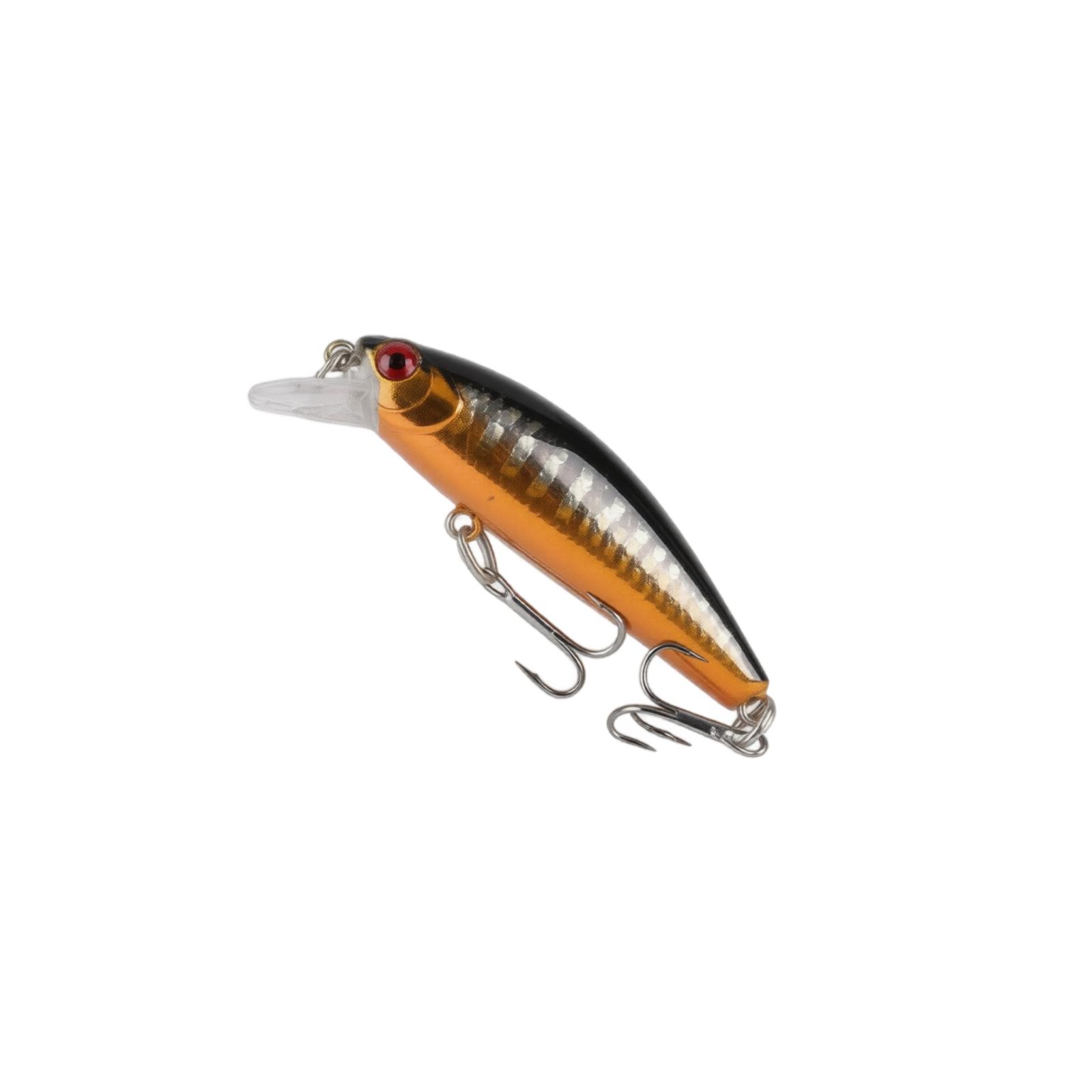 

Fishing Lure Hard Bait Artificial Minnow Lure with Treble Hooks for Freshwater and Saltwater Fishing Tackle and Accessories one size