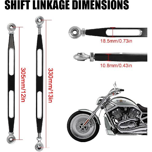 Motorcycle Gear Shift Linkage, Shifter Linkage Compatible for Harley Davidson 1980-2024 Street Glide, Electra Glide, Road Glide, Road King, Tri