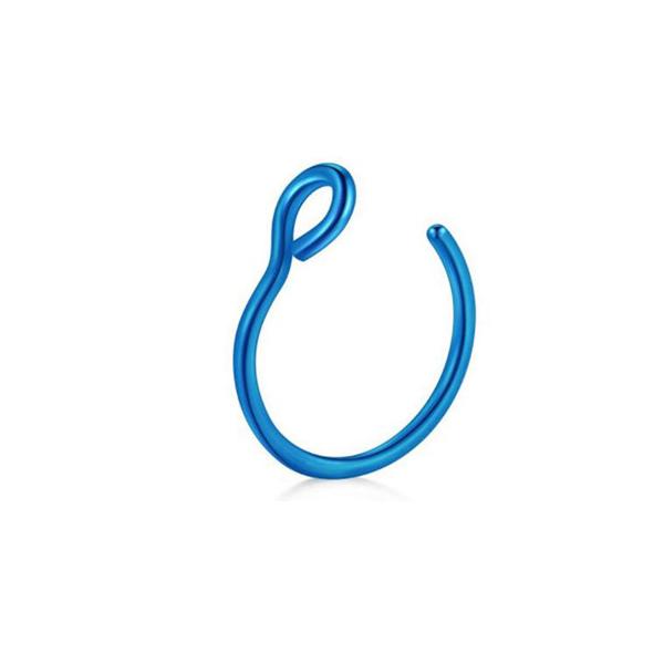 Mažas plonas U formos netikras nosies žiedas Aukso spalvos nosies žiedas Auskarai Madingi Paprasti nosies žiedai Unisex papuošalai Dovanos