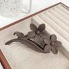 Milk Tea Color Large Hair Claw - Korean Style Fashionable Hollow Out Shark Clip for Women's Updos