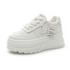 2025 Spring Little White Shoes Women's Thick Sole Heightening Small Size Heightening Sports Women's Shoes Casual Muffin Baseplate Shoes