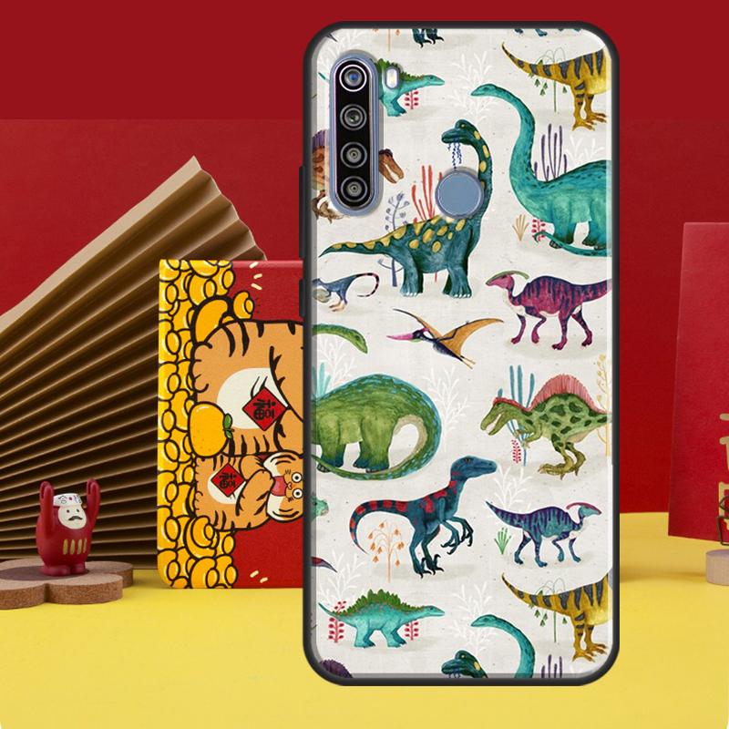 

Cute Dino Dinosaur Case For Redmi Note 12 10 8 9 11 Pro Cover For Redmi Note 12S 11S 10S 9S 8T 9C 10C 12C Coque Redmi Note 12S