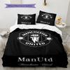 Set cu cuvertură și fețe de pernă Man Utd Decor Acasă Cadou de Ziua de Naștere (1 * husă de pilotă + 2 * fețe de pernă, fără miez)