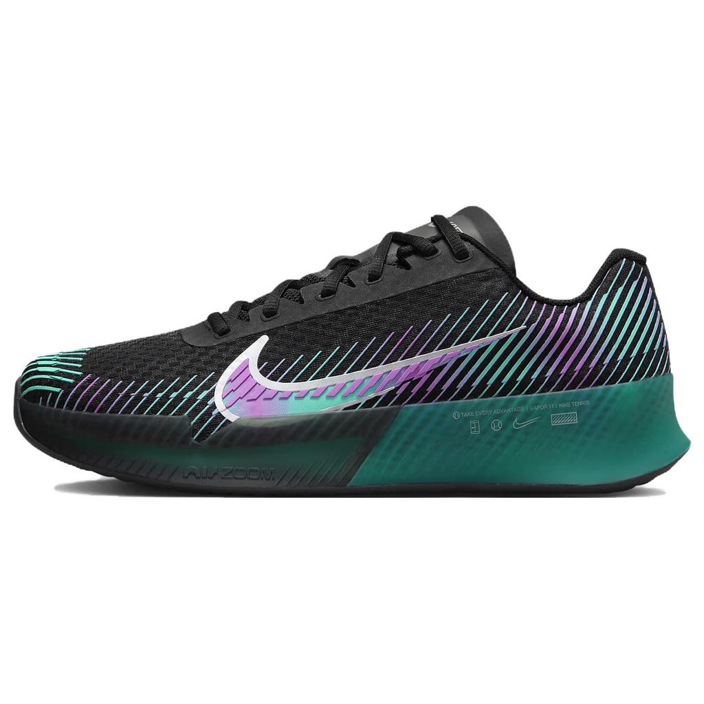 Nike Court Air Zoom Vapor 11 Attack Premier 'Deep Jungle Fuchsia' (Unisex) Black / Deep Jungle / Clear Jade Ii / Multi-Colour Tennis Shoes