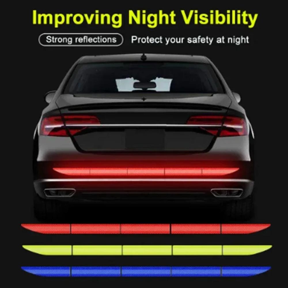 Car Reflectante Reflector Sticker Large Strip Car Body Trunk Exterior Auto Accessories Reflective Tape Reflex Exterior Warning