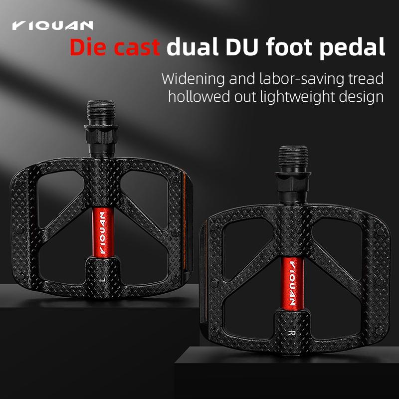 ESLNF Bearing DU Bicycle Pedal Aluminum Alloy Anti Slip MTB Road Bike Pedal Widen Pedals Profession Bike Accessories
