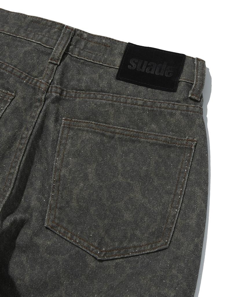 Seuweideu Leopard Jean [Black]