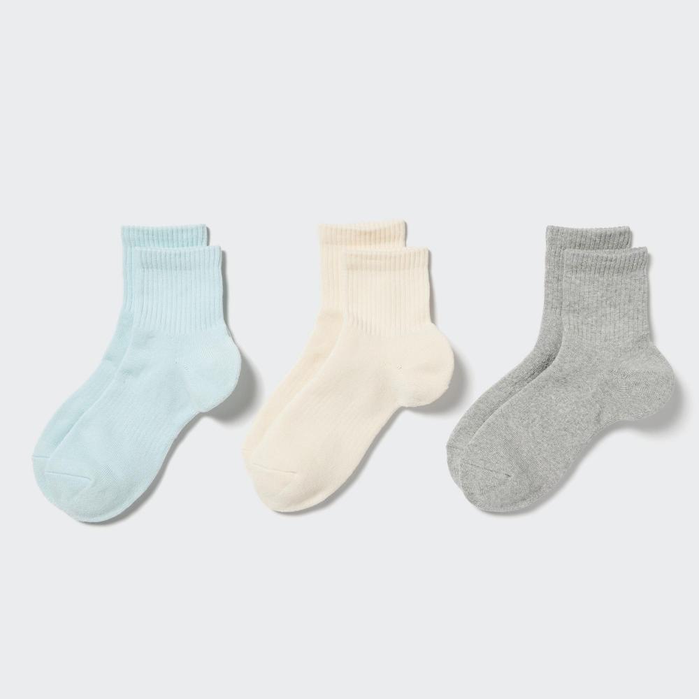 

Комплект обычных носков UNIQLO JAPAN, 3 пары, ворс в рубчик