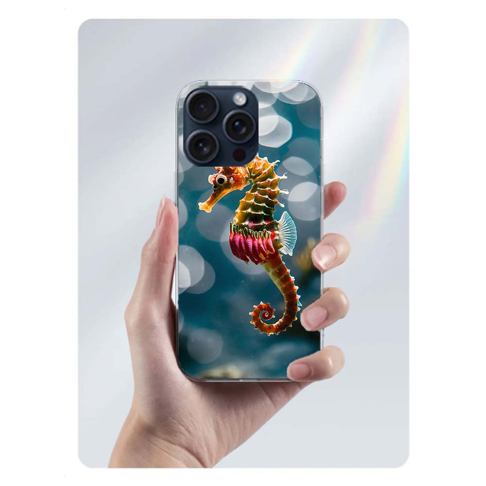 

Seahorse Underwater Fantasy Clear Phone Case For Iphone 17 Air 16 Pro Max 15 Pro 14 Plus 17E 16E 11 13 12 Mini Cover Cases Funda iPhone 13 Pro Max