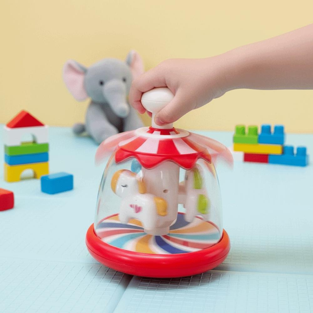 Portable Size Sensory Carousel Rotating Design Early Learning Toy  Toddler Activities