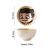 Nezha Cartoon Ceramic Children's Rice Bowl