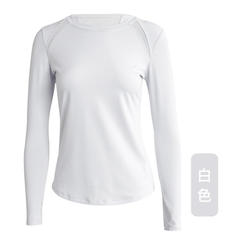 Womens Quick-Dry Long Sleeve Workout Top Slim Fit Fitness Shirt Running Gym Yoga Spring Fall