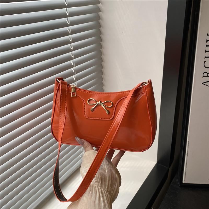 Fashion bow new personality trendy texture commuter underarm shoulder bag women