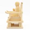 Special Buddhist Statue and High Kobo Daishi Seated Statue inches height 11 total width 9 depth wood carving made from cypress wood 15295 Kurita's
