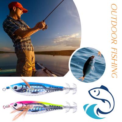 6 τμχ 7,8 cm/5,5 G Fishing Lure Hook with Squid Jig Ρεαλιστικά 3D μάτια που λάμπουν στο σκοτάδι Τεχνητό δόλωμα Jigging Αξεσουάρ ψαρέματος εξωτερικού χώρου