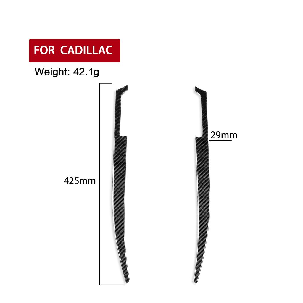 For Cadillac CTS 2008-2013 Carbon Fiber Central Armrest Box Both Side Panel Decorative Strips Car Accessories Decoration Sticker