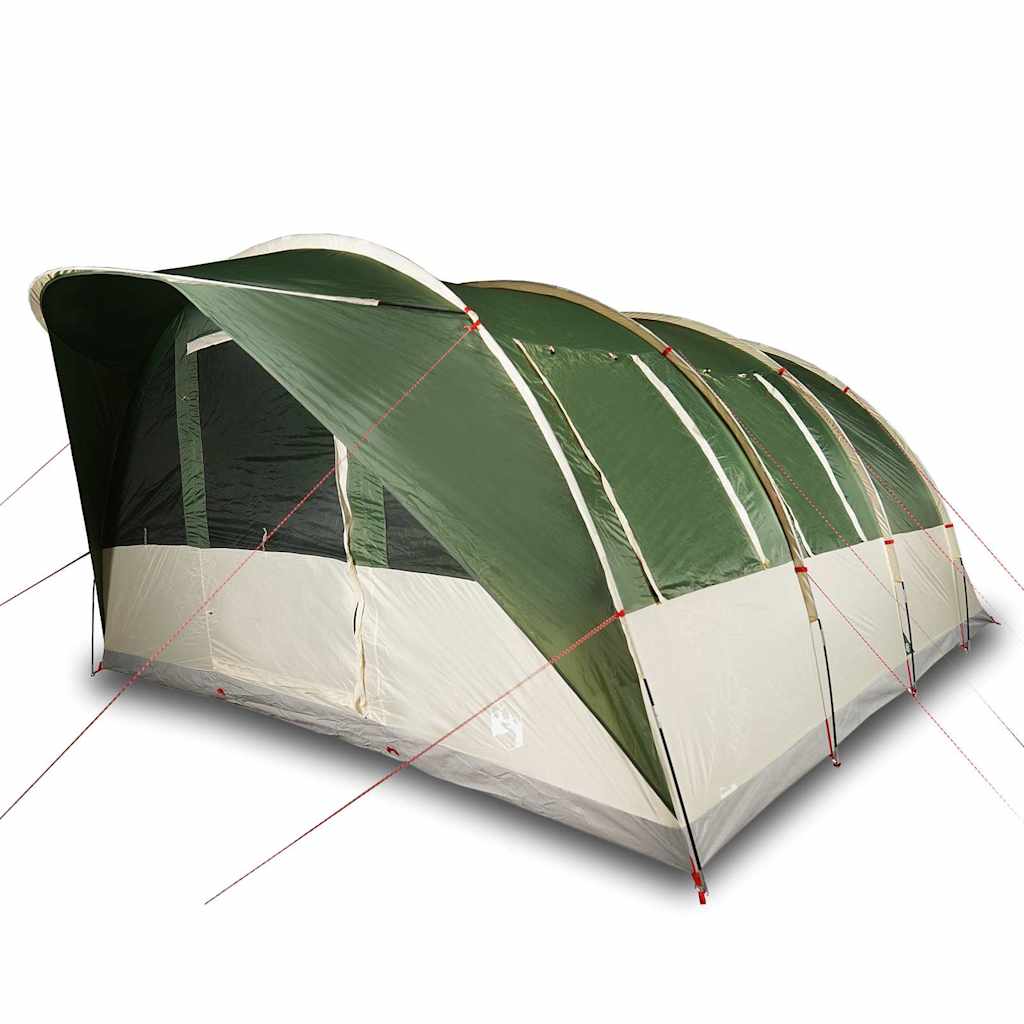 Tunnel Family Tent for 7 People Green Waterproof
