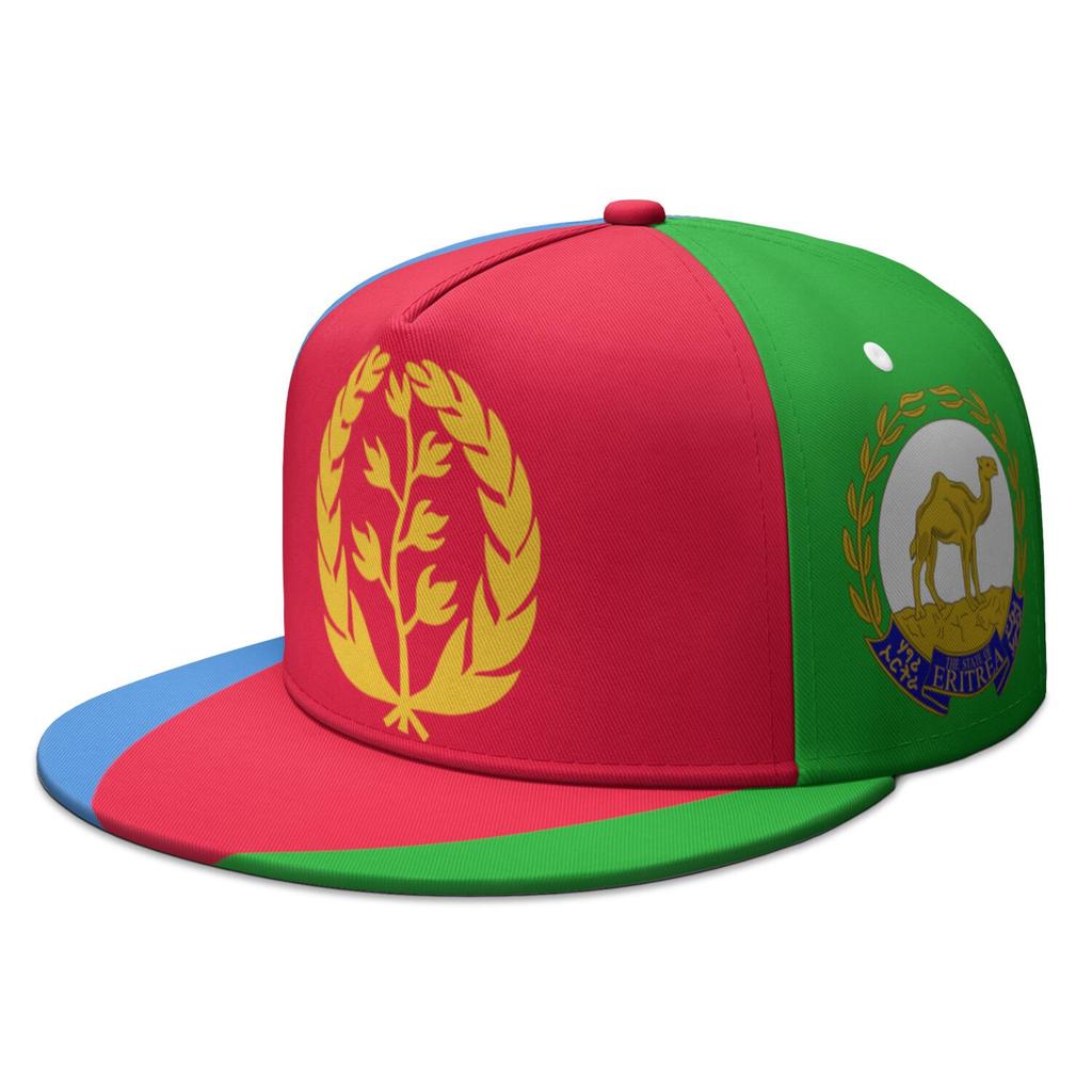 Eritrea Flat Brimmed Cap Free Custom Name Number Teams Logo Hip-hop Hat Number The State Of Eritrea Print Photo Headgear