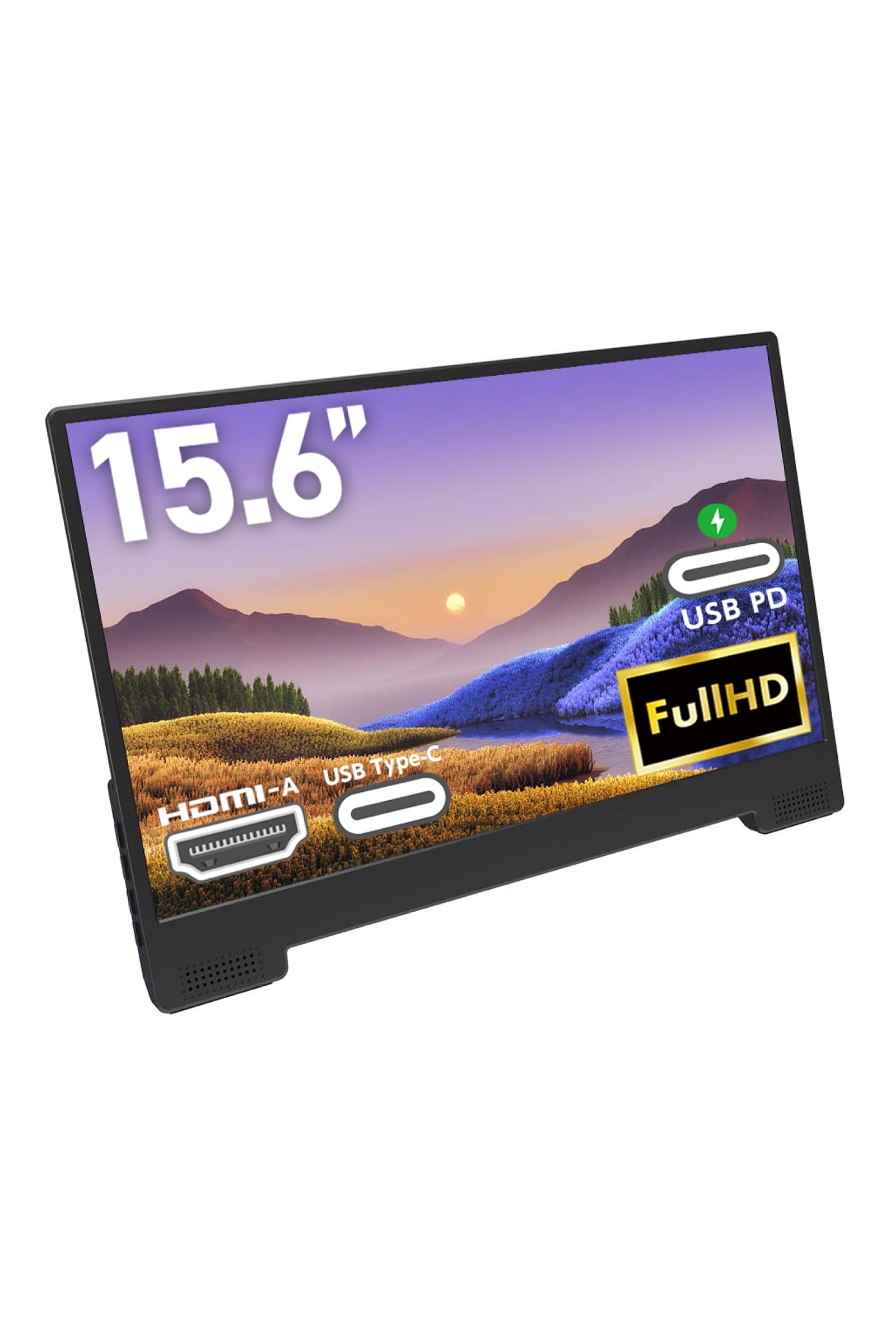 

GeChic Mobile Monitor inch M152H FHD 1920x1080 USB PD Compatible Maximum 45W HDMI USB Body Thickness 7mm 15.6 On-Lap On-Lap (Power Delivery) Type-C чорний