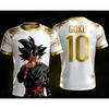 Dragon Ball Official 3D Print Goku 10# Football Jersey Training Wear Parent-child S-6XL 90cm-160cm Trendy Tees
