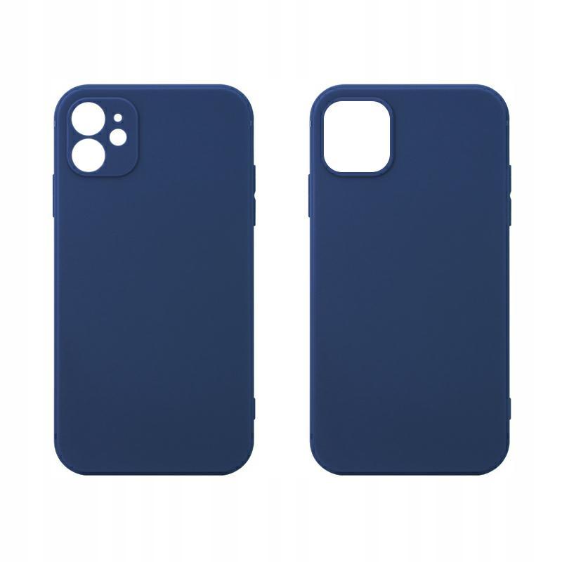 CASE MATT NAVY BLUE BACK for POCO F3 / F3 PRO / Mi 11i/5G + 9H GLASS