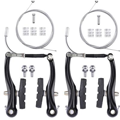 2sets Aluminum Alloy Mountain Bike V Brake Caliper Front and Rear 10.5cm Linear Pull V Brakes Bicycle Brake Calipers