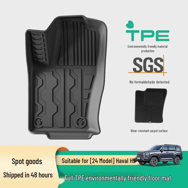 2024 Haval H9 TPE Floor & Trunk Mats with Seat Back Protection