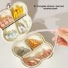 1/2pcs 7-Day Small Medicine Box Flower-Shaped Pill Organizer Powder Boxed Medicine Box for Daily Travel Medicine Storage Box