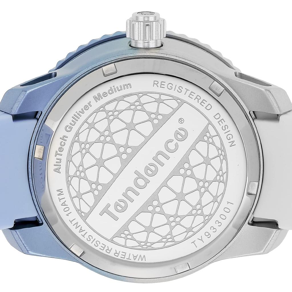 Gulliver De Color Medium White Mineral Blue [Tendence] Watch, Dial, Aluminum, Glass, Quartz, 42mm, TY933001, Women's,