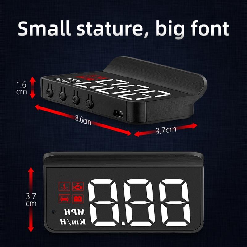 Car Electronics Head-Up Display HUD Projector Digital Speed Warning Alarm Meter