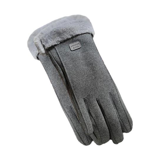 Women Winter Gloves Fleece Lined Touchscreen Gloves Thickened Warm Full Finger Windproof Gloves