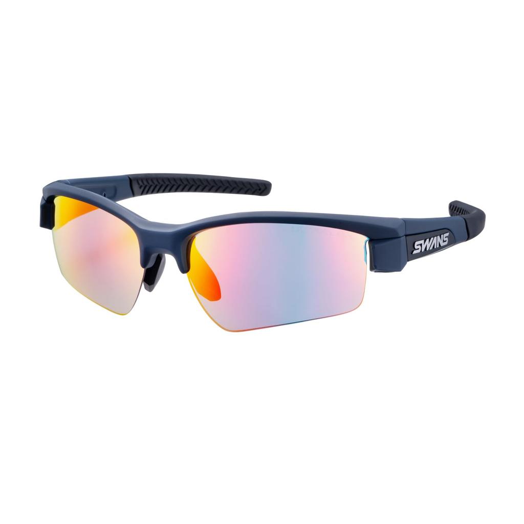 SWANS Lion Sin LI MNV Sports Sunglasses with Made in Red Shadow Mirror x Ultra Straight Perfect for and Fishing SIN-3518 Mirror, Japan, Smoke, Golf,