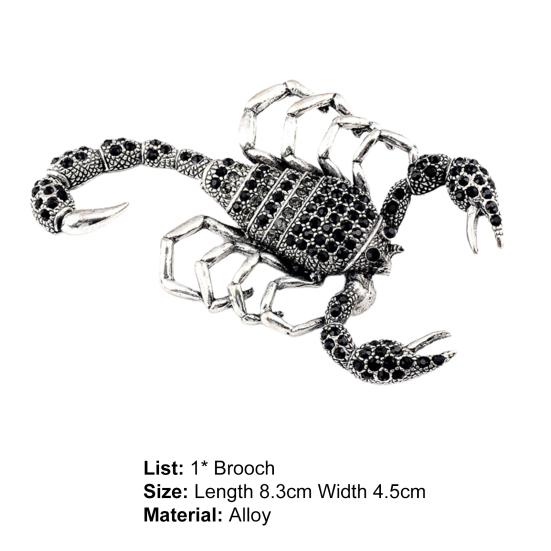 Brosche Anstecknadel Skorpion Strass Schmuck Funkelnde Tierbrosche Kleiderdeko