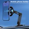 Magnetic Phone Mount Hands Free Cell Phone Holder Strong Suction Mobile Phone Holder Telescopic Metal Foldable Automobile Parts